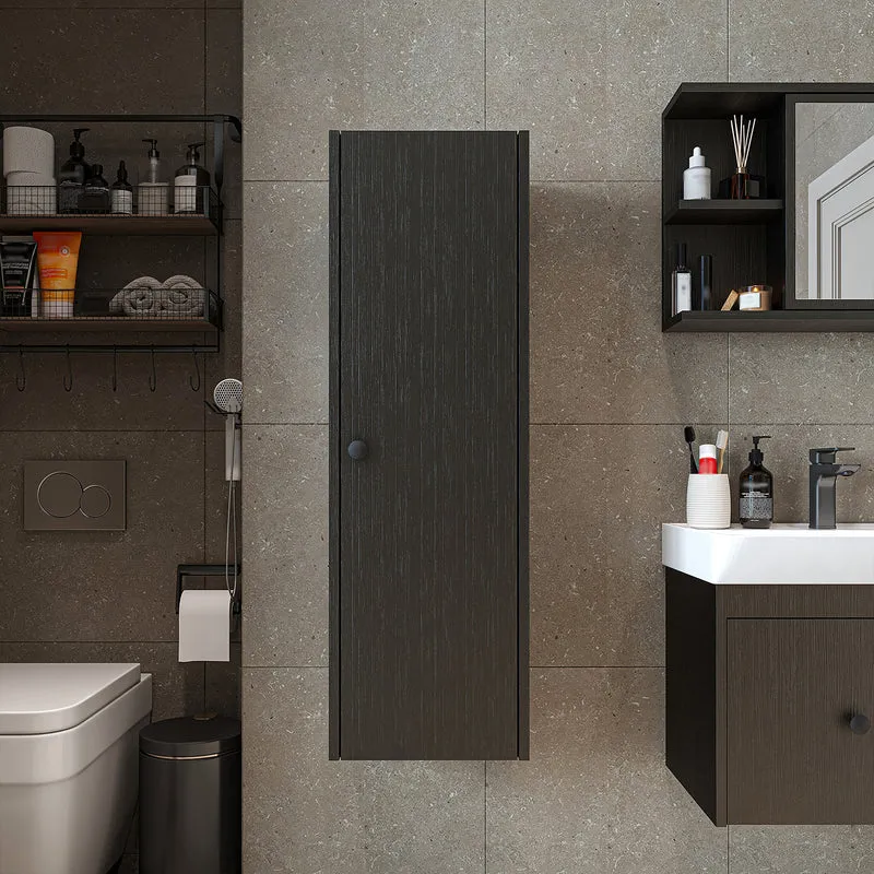Roomart 4-teiliges Badmöbel-Set ADA, 60 cm, mit Waschbecken und Hochschrank, in 5 Farben