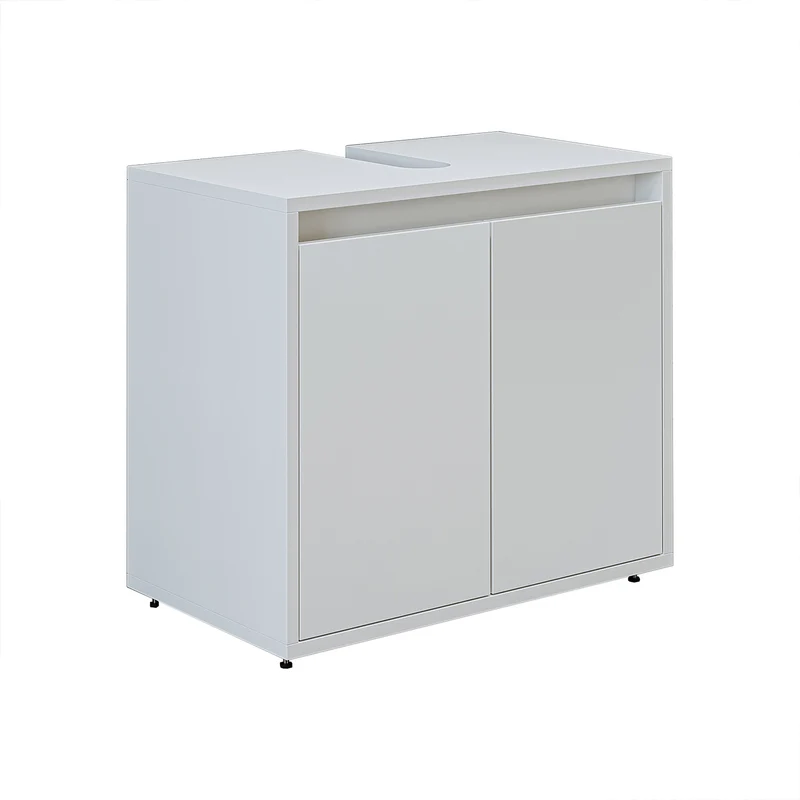 Roomart 3-teiliges Badmöbel-Set MELONA-S2, 65 cm, ohne Becken, mit Spiegel- und Hochschrank, in 4 Farben