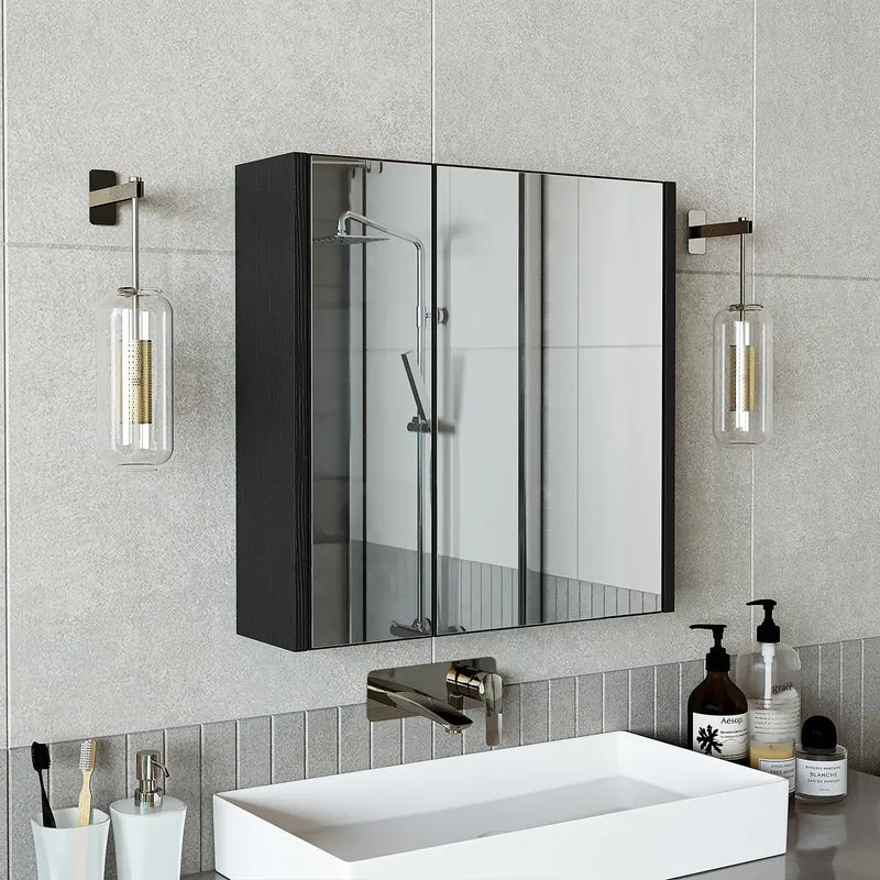 Roomart 4-teiliges Badmöbel-Set ATLANTIC 65 cm, Aufsatzbecken und Hochschrank, in 5 Farben