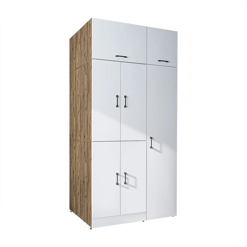 Roomart Waschmaschinenschrank DORA-II, 115 cm, für Waschmaschine und Trockner, in 5 Farben