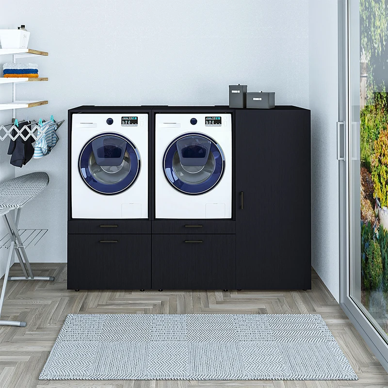 Roomart Waschmaschinenschrank SERIE 2, 194 cm, mit 2 Ausziehbrettern, in 2 Farben