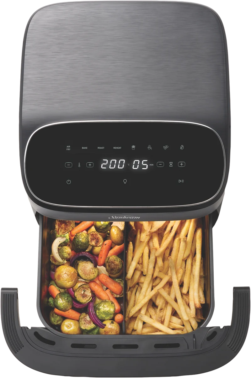 Sunbeam 10 Litre Alinea Wide Ceramic Air Fryer Black
