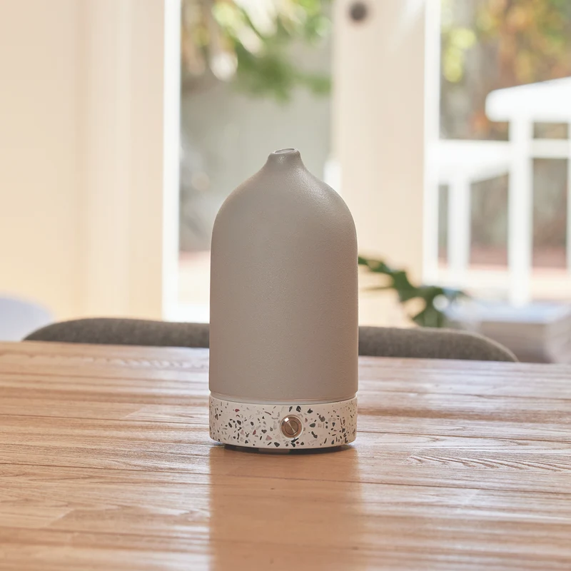 Ellia Pure Aroma Diffuser Ceramic & Terrazzo- Grey