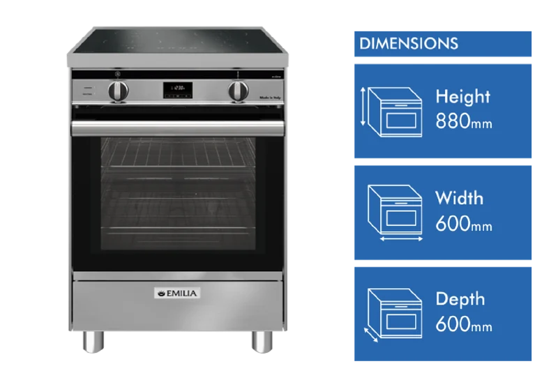 Emilia 60cm Induction Freestanding, Induction Cooker
