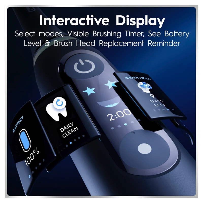 Oral B iO 6 Connected Coach Advanced Clean Electric Toothbrush Black Lava