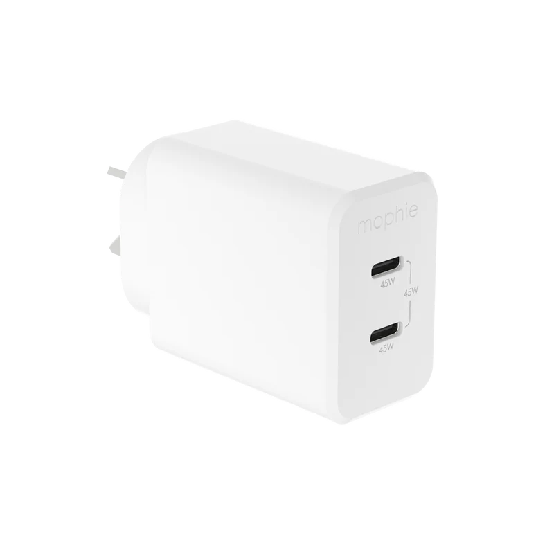 Mophie 45W USB-C Wall Charger 2C White.