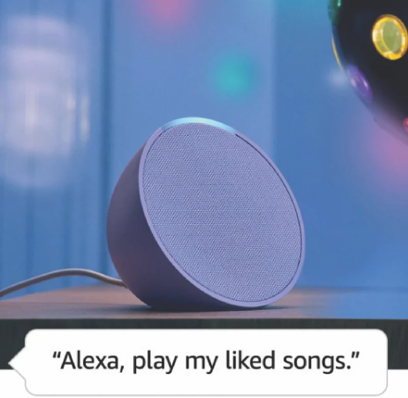 Amazon Pop Compact Smart Speaker with Alexa (Lavender)