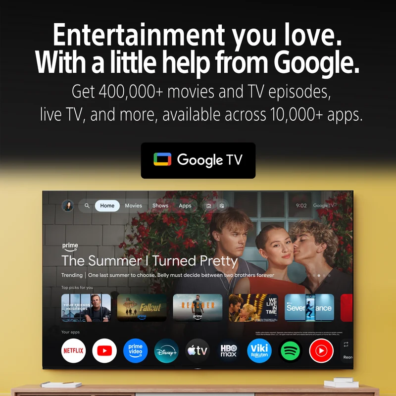 Sony 65" BRAVIA 3 II 4K HDR AI Google TV with Gemini 2026