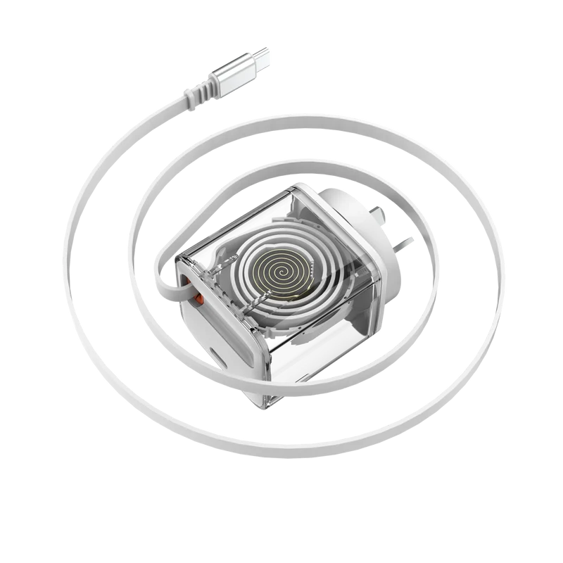 Cygnett Powerplus 65W Wall Charger with 80cm Retractable USB-C Cable