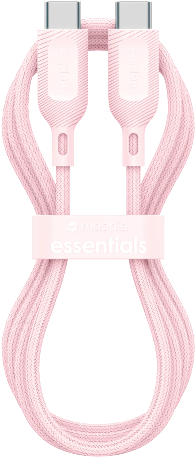 Mophie Essential USB-C-C Cable (60W) Braided 1M Pink