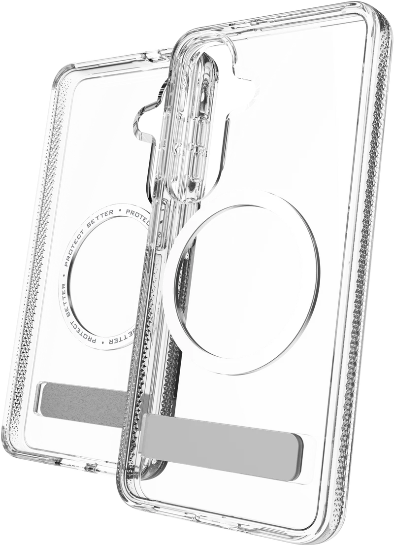 ZAGG Samsung Galaxy S26 Crystal Palace Snap Kickstand Case Clear