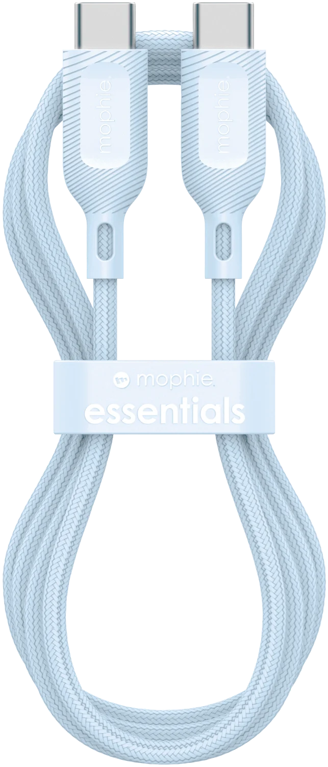 Mophie Essential USB-C-C Cable (60W) Braided 1M Blue