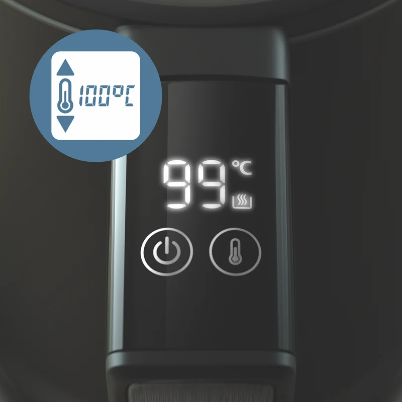 Philips 7000 Series Kettle Black With Temperature Control