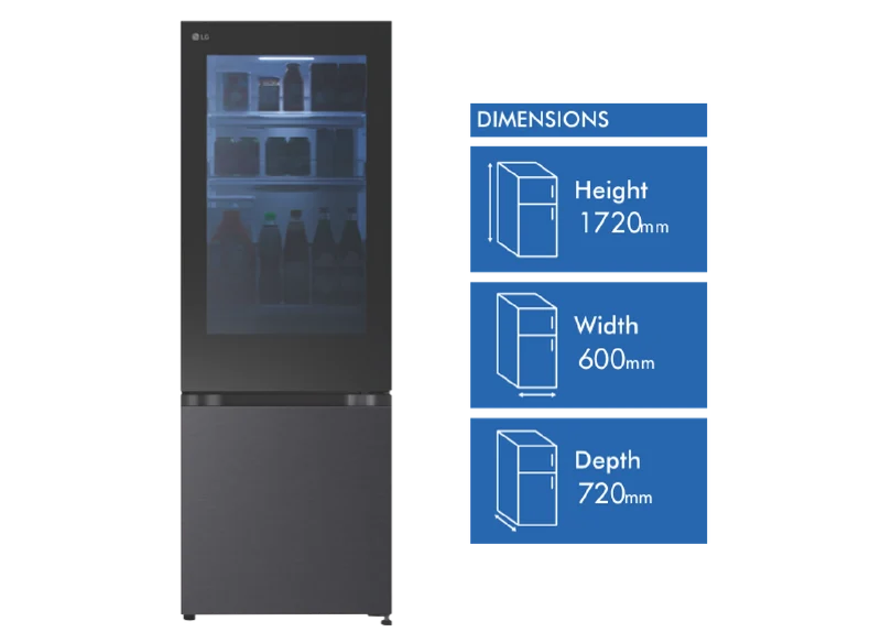 LG 340L Bottom Mount Refrigerator