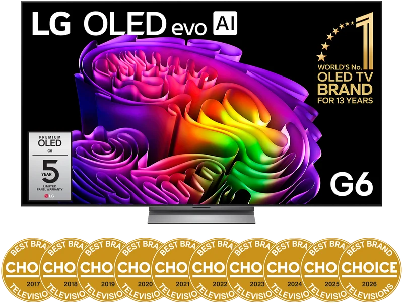 LG 77" OLED EVO AI G6 4K Smart TV 2026