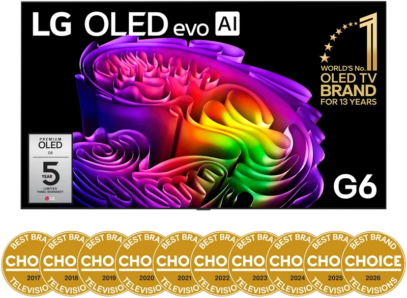 LG 97" OLED EVO AI G6 4K Smart TV 2026