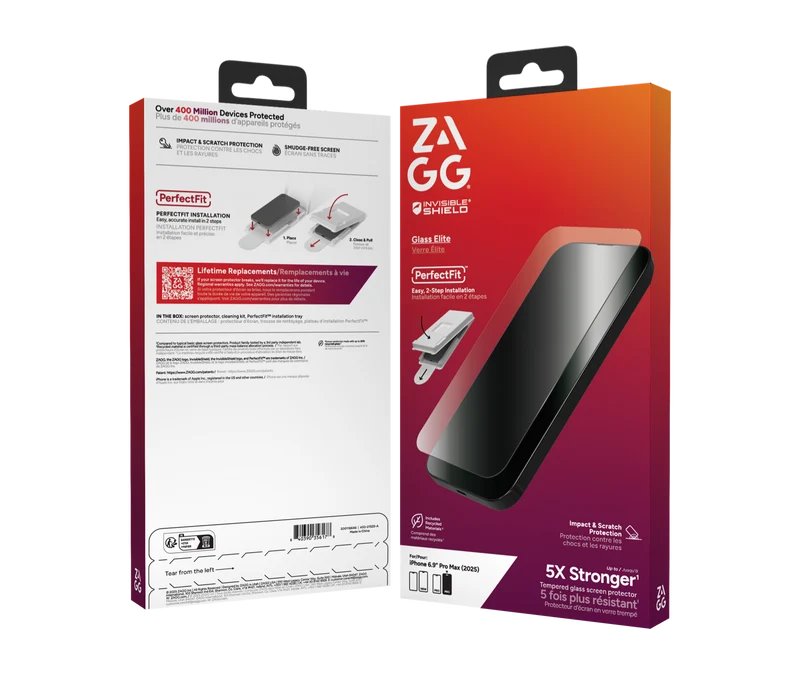 ZAGG InvisibleShield iPhone 17 Pro Max Glass Elite Screen Protector
