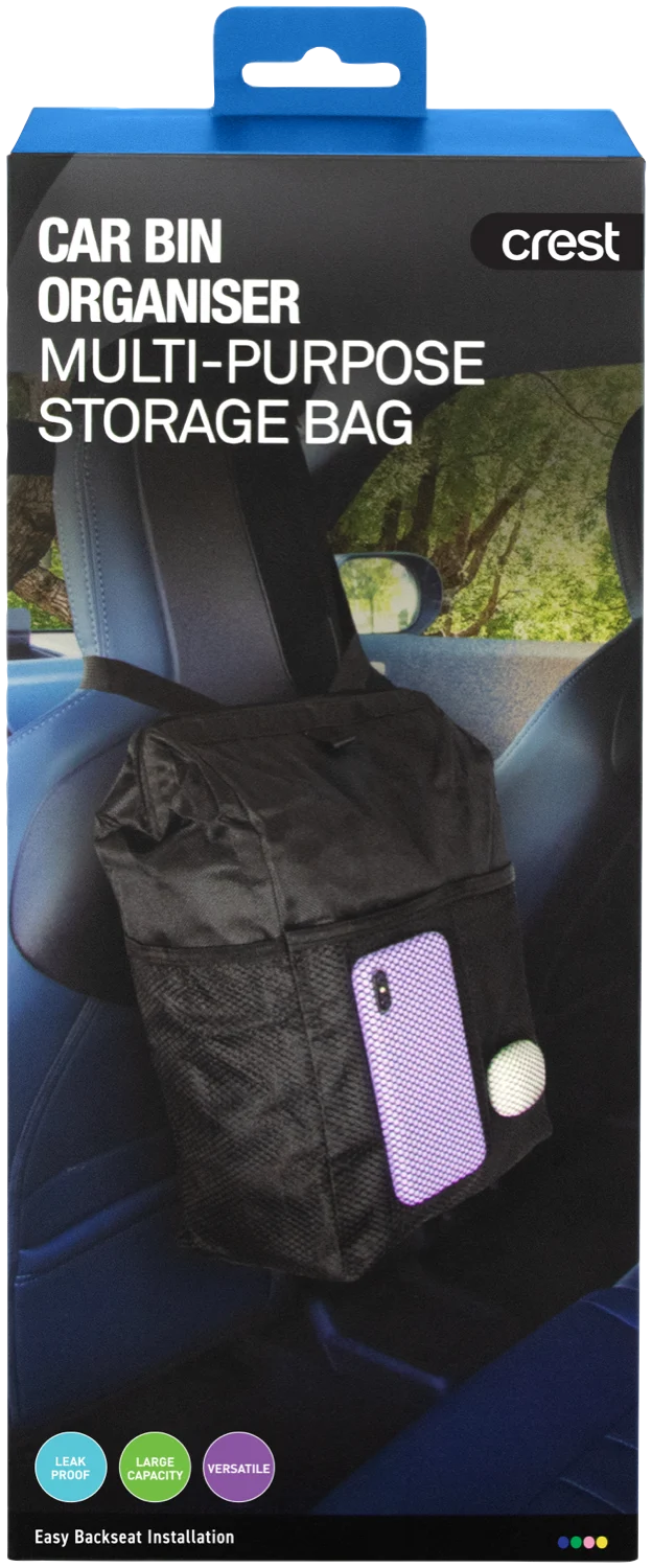 Crest Reusable Car Bin Bag