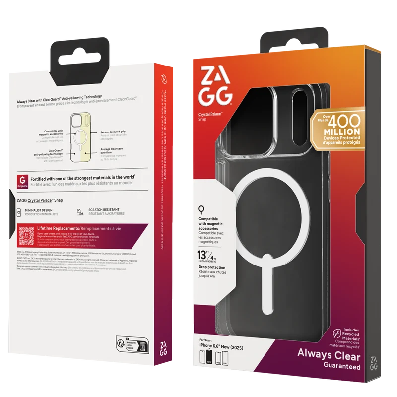 ZAGG Crystal Palace iPhone 17 Pro Snap Case
