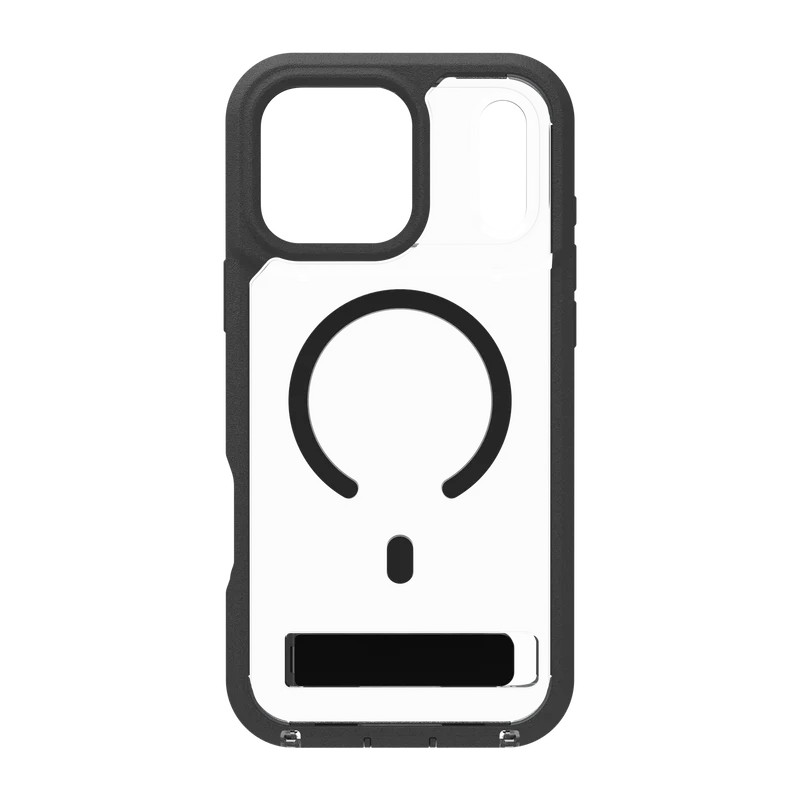 ZAGG iPhone 17 Pro Rainier Snap Kickstand + Camera Control Button Case Black