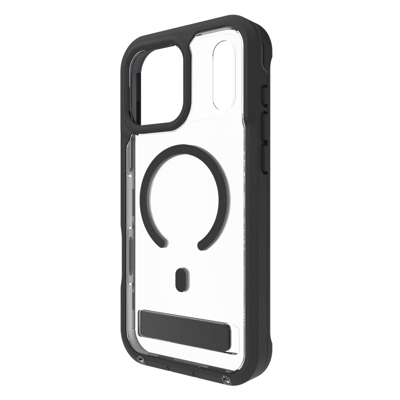 ZAGG iPhone 17 Pro Rainier Snap Kickstand + Camera Control Button Case Black
