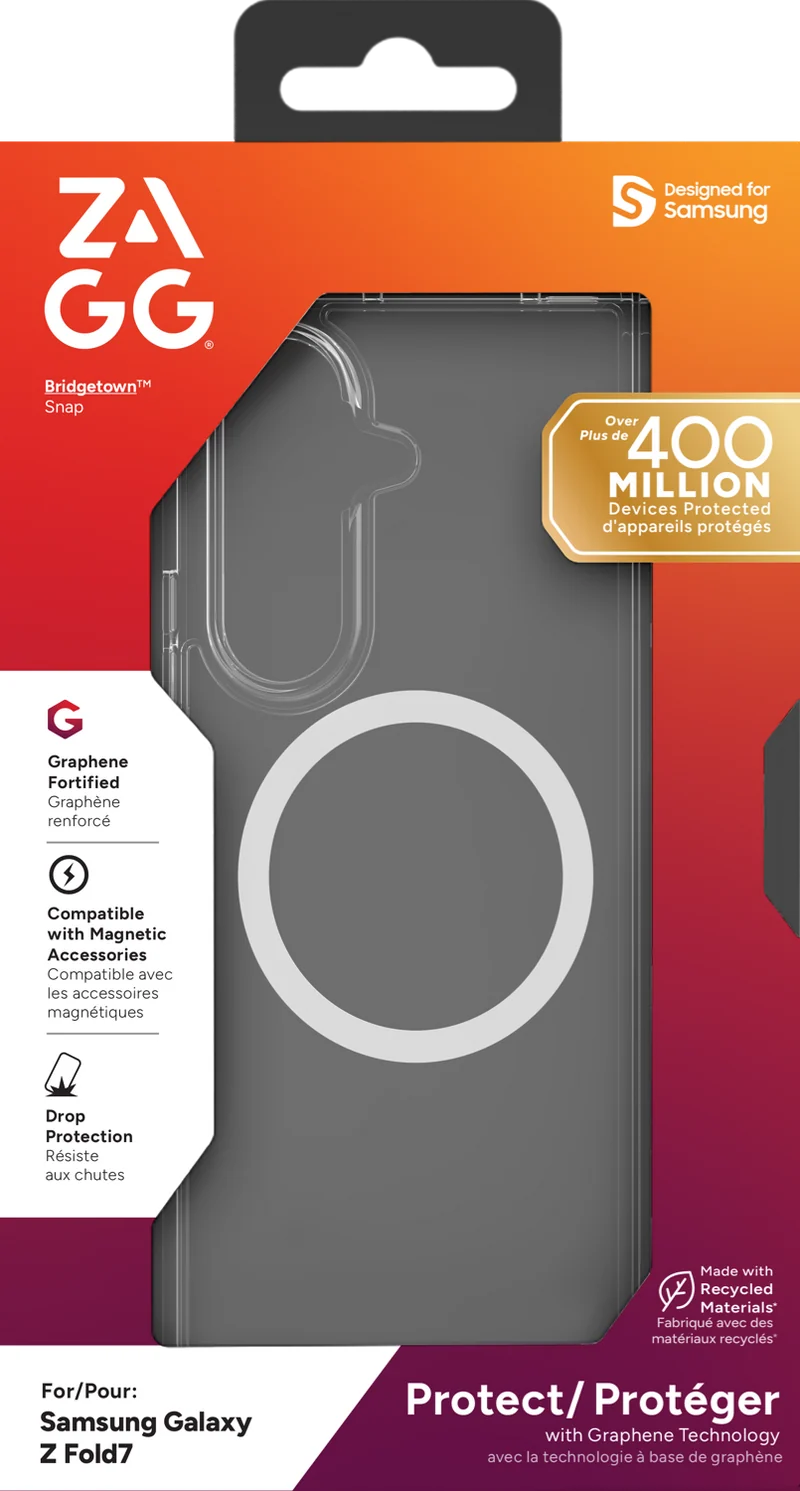 ZAGG Samsung Z Fold7 Bridgetown Snap Case Clear