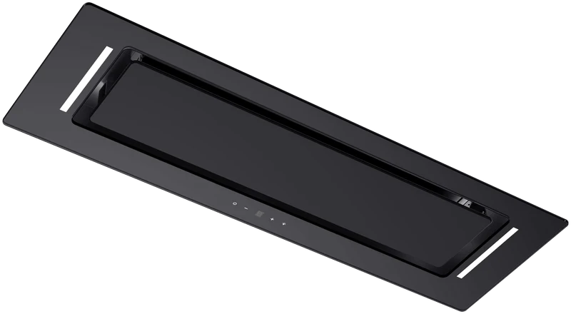 Schweigen 90cm Non-Silent Undermount Rangehood, Black Glass