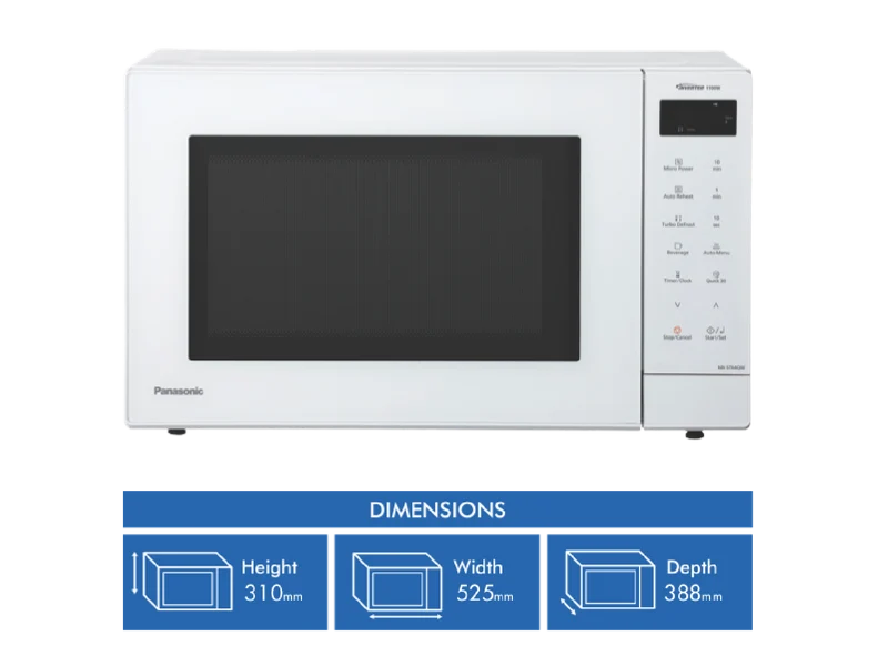 Panasonic 32L 1100W Inverter Microwave - White