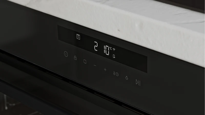 Haier 500 Series 90cm Electric Oven, 16 Function, Air Fry, Steam Assist, Black