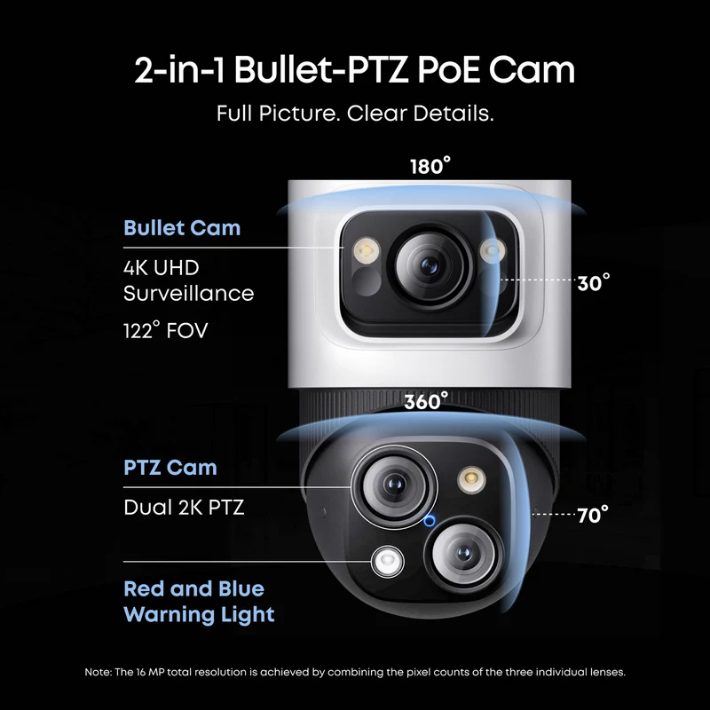 eufy S4 NVR POE PTZ Add-on Camera