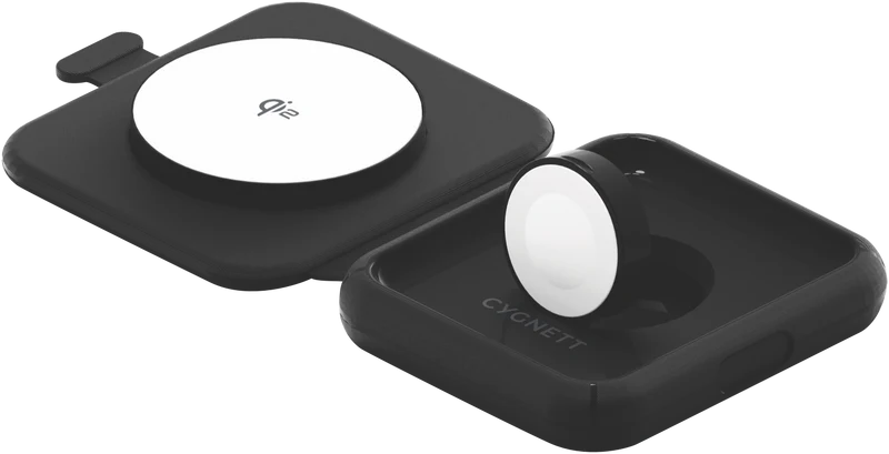 Cygnett Voyager Qi2.0 MagTravel 2-in-1 Travel Charger