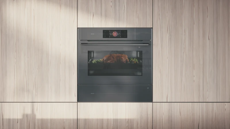 ASKO Elements 45cm Built In 5-In-1 Combi Steam Microwave Oven, Pearl Grey