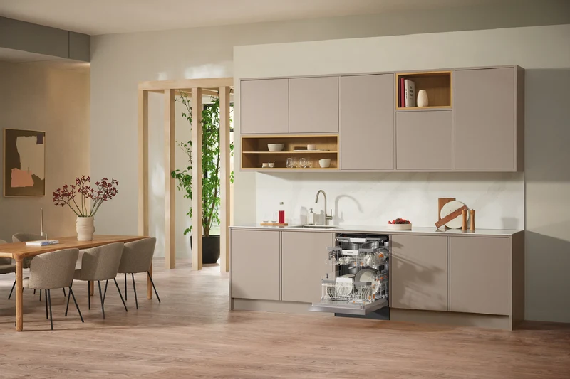 Miele 60cm XXL Built-Under Dishwasher with AutoOpen Drying and Automatic Dispensing PowerDisk CleanSteel