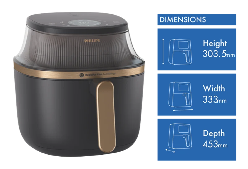 Philips 3000 Series XXL 7.2 Litre Air Fryer Black