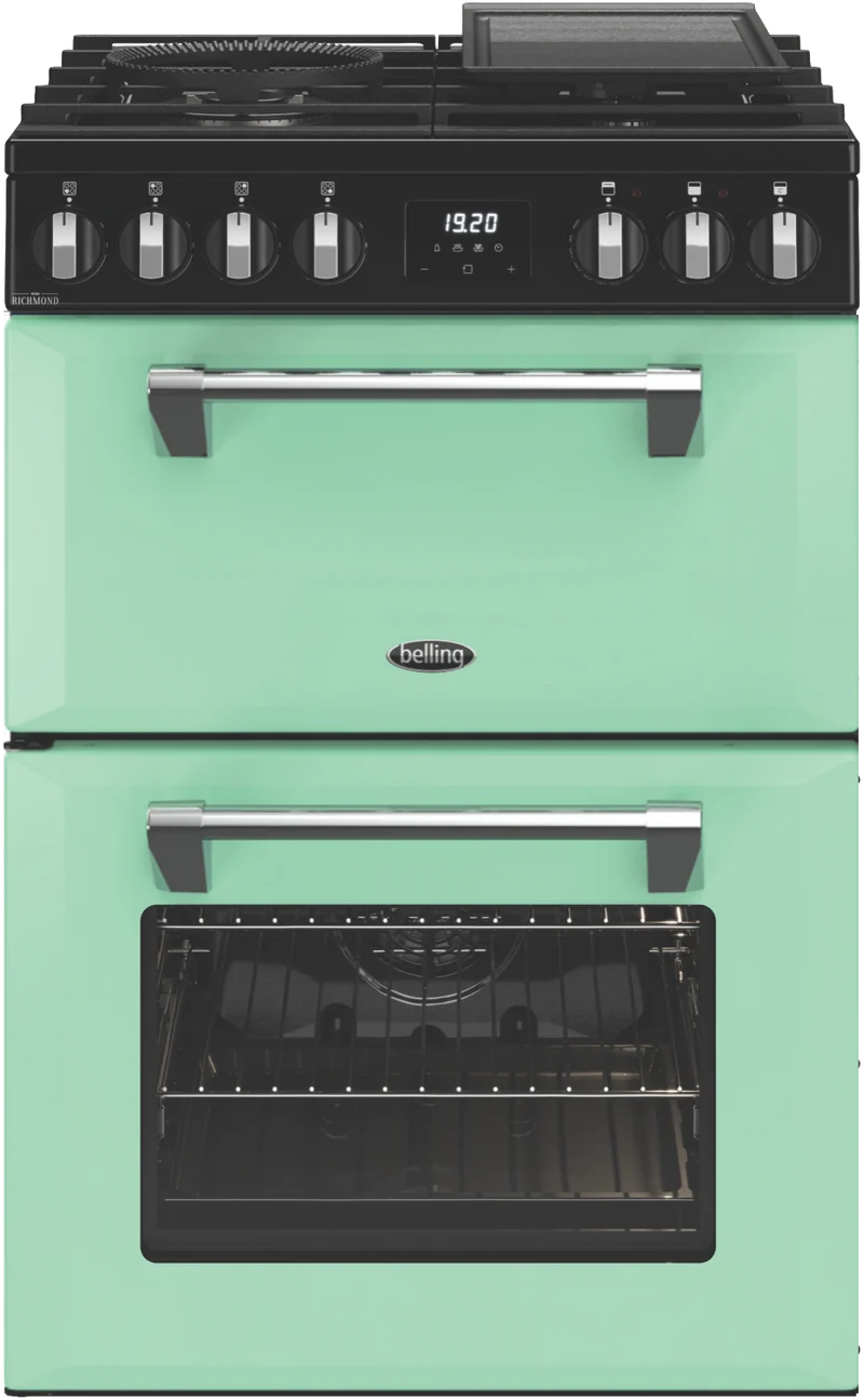 Belling Mini Richmond 60cm Dual Fuel Freestanding Cooker, Mojito Mint