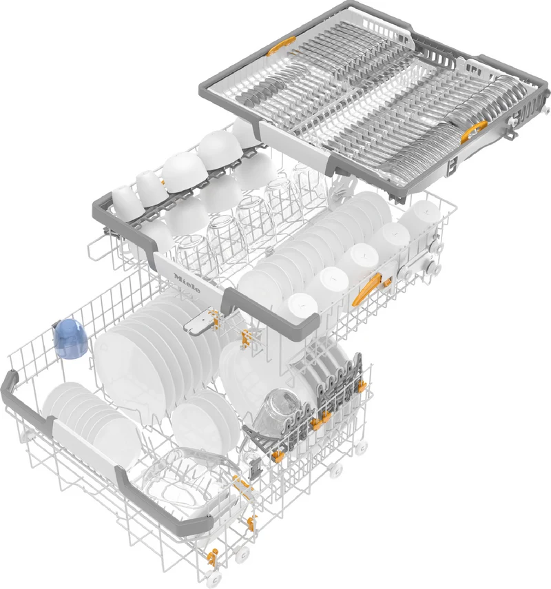 Miele 60cm XXL Semi-Integrated Dishwasher with AutoOpen Drying and Automatic Dispensing PowerDisk CleanSteel