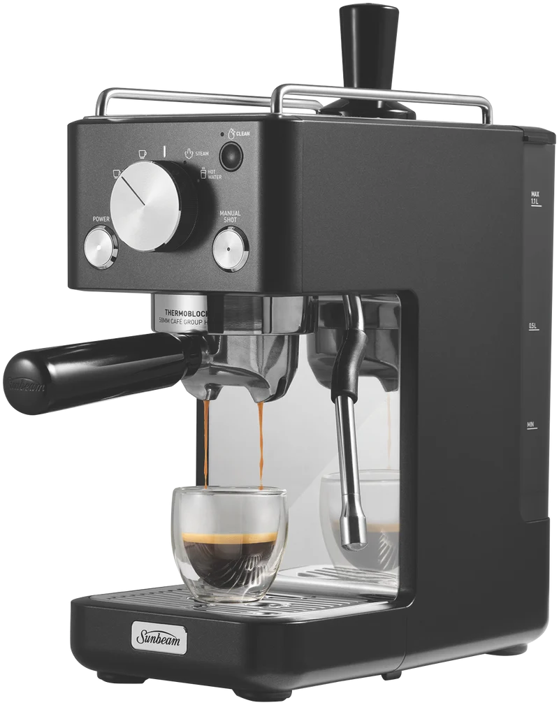 Sunbeam Origins Slimline Espresso Coffee Machine Black