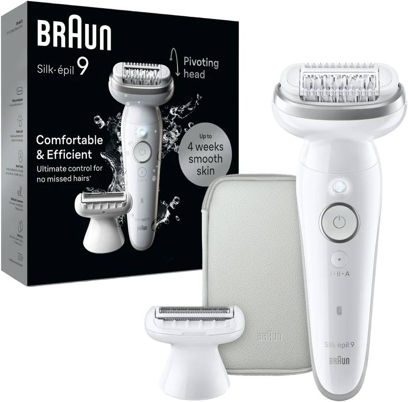 Braun Silk-Epil 9 Epilator Wet And Dry Silver