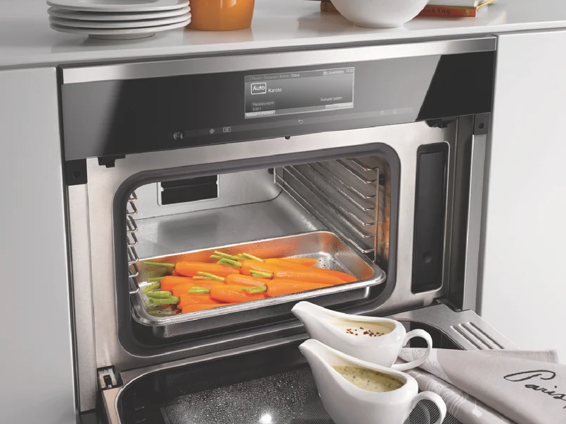 Miele 45cm Steam Oven with Sous Vide Function and Automatic Cooking Programmes Obsidian Black