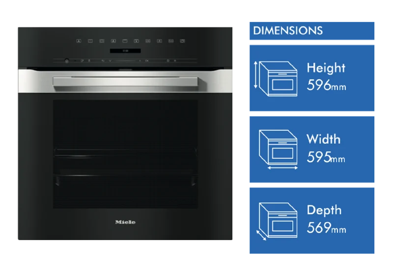 Miele 60cm Pyrolytic Oven with Moisture Plus Function and Wi-Fi Connectivity CleanSteel