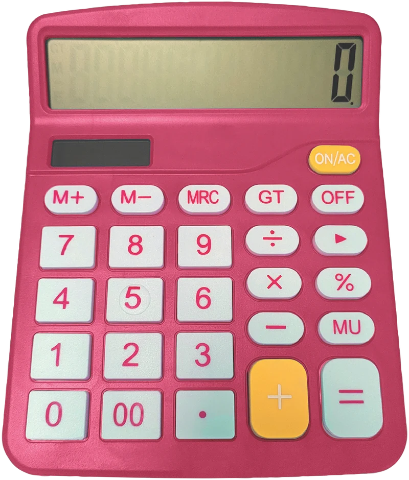 Crest Desktop Calculator (Pink)