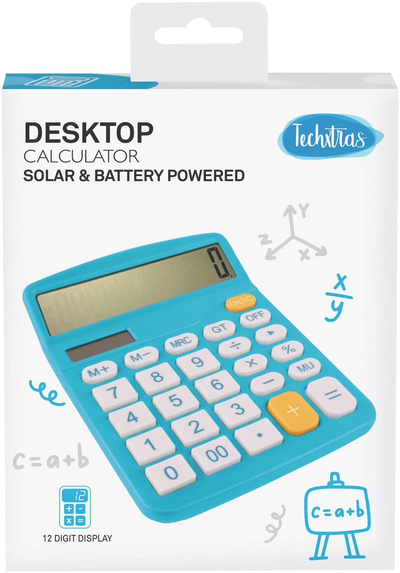 Crest Desktop Calculator (Blue)