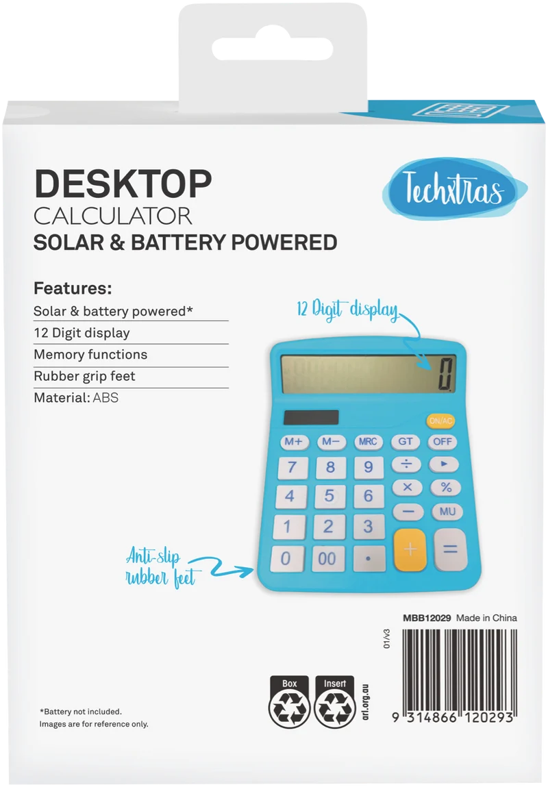 Crest Desktop Calculator (Blue)