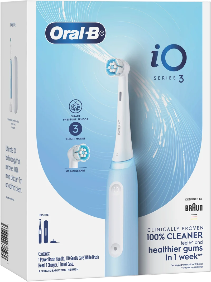 Oral B IO Series 3 Electric Toothbrush Ice Blue