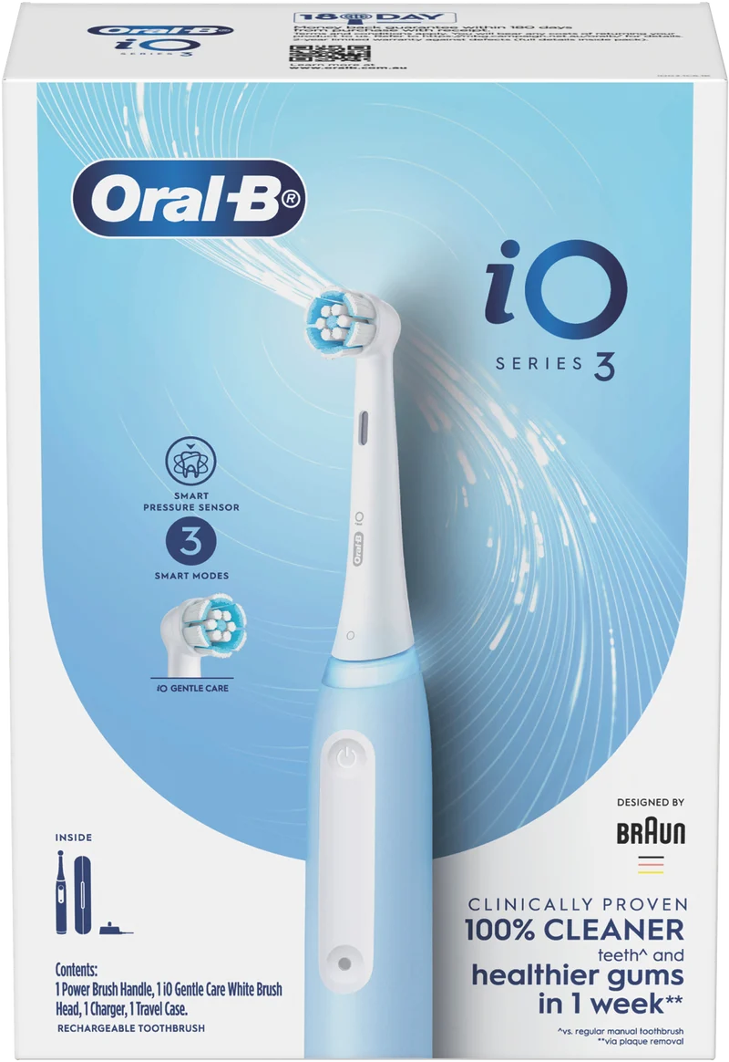 Oral B IO Series 3 Electric Toothbrush Ice Blue