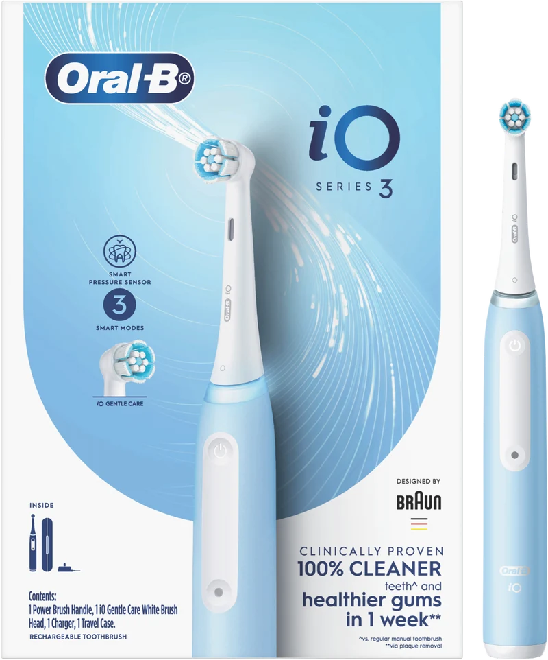 Oral B IO Series 3 Electric Toothbrush Ice Blue