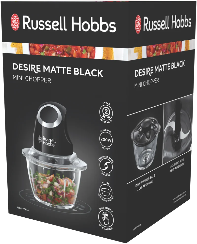 Russell Hobbs Desire Matt Black Chopper