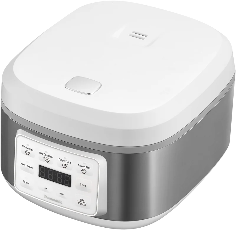 Panasonic 8 Cup Rice And Multi Cooker White/Silver
