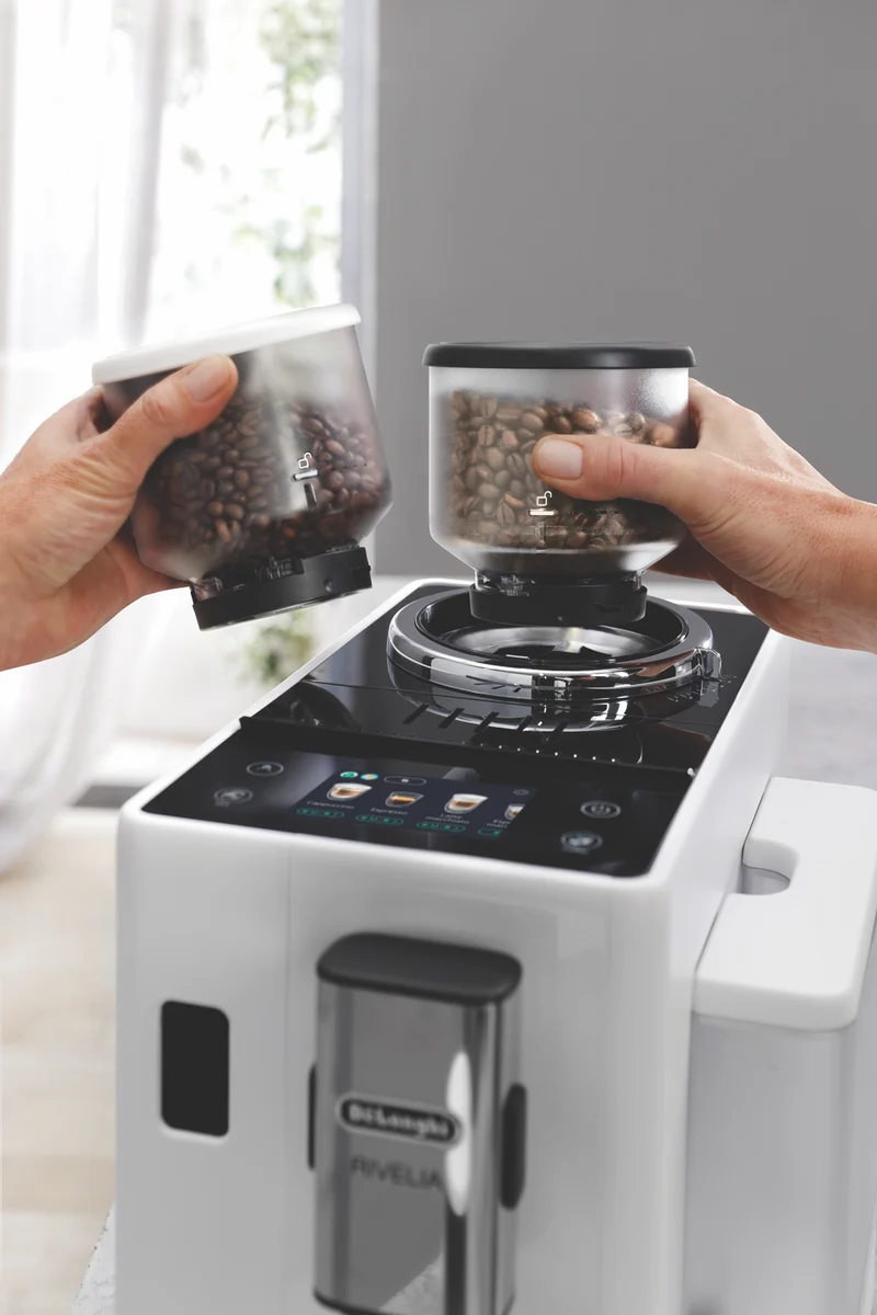 DeLonghi Rivelia Fully Automatic Coffee Machine White