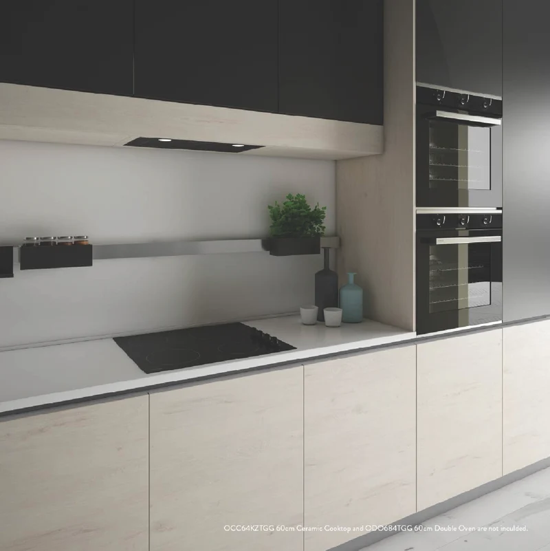 Omega 52cm Undermount Rangehood, Matte Black